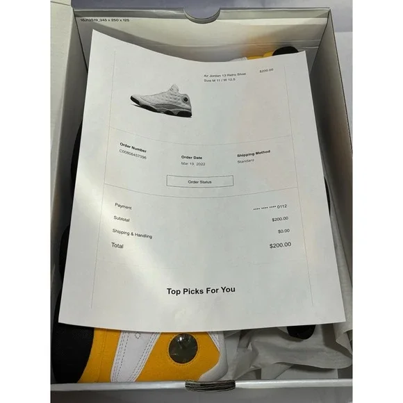 Nike Air Jordan Retro 13 Del Sol 414571-167 Men's Size 11 Yellow New In Box NIB